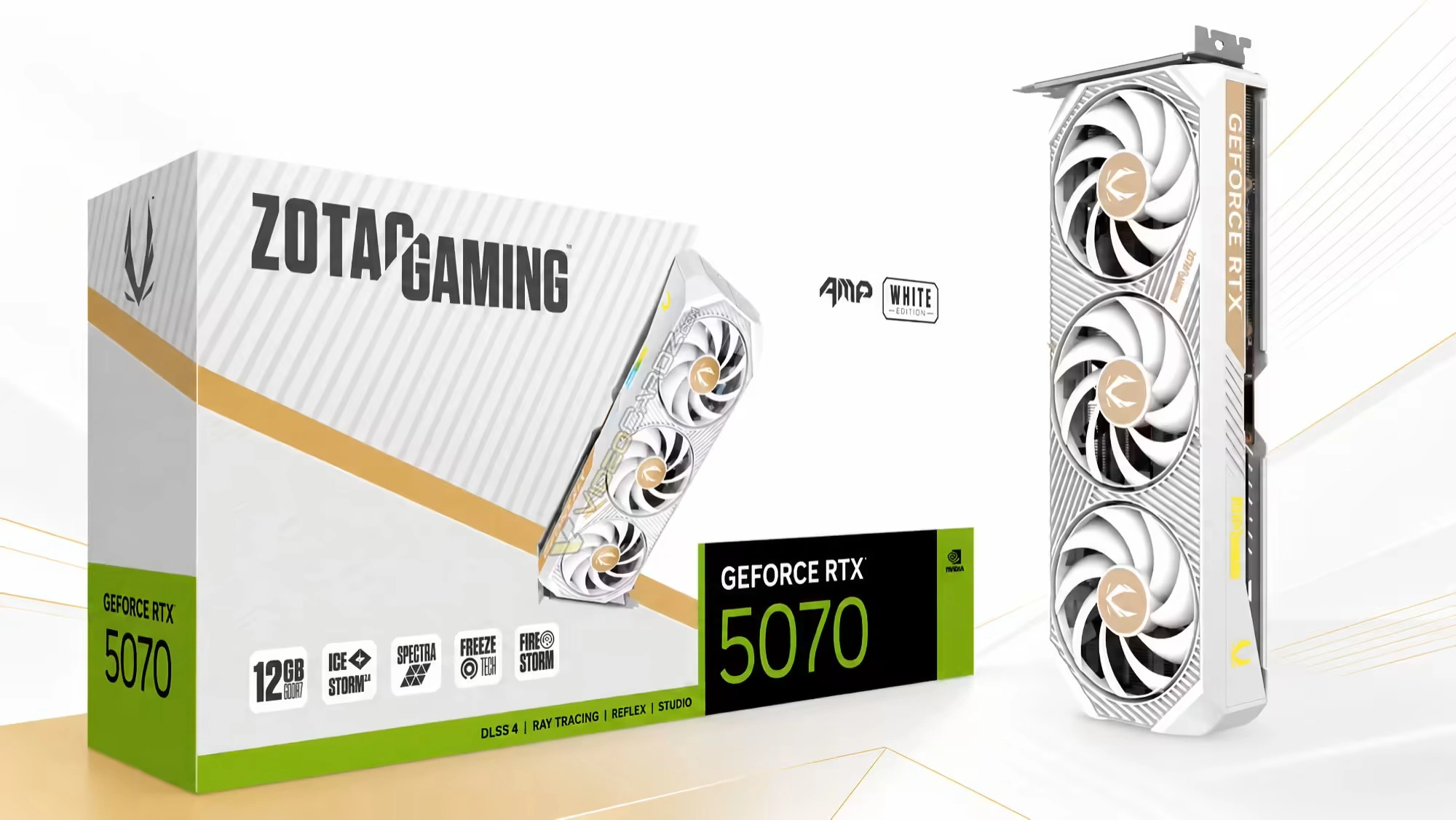 ZOTAC presenta la tarjeta gráfica de dos ranuras GeForce RTX 5070 AMP White Edition — Factivera